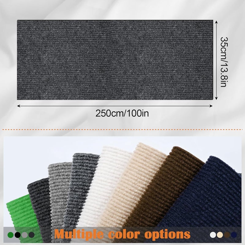 Inchoco Cat Scratch Furniture Protector - 100" x 13.8" Trimmable Self-Adhesive Cats Claws Scratch Pads, DIY Cat Climbing Couch Protector for Scratch Post Cat Tree Replacement Indoor (Dark Gray) - Image 2